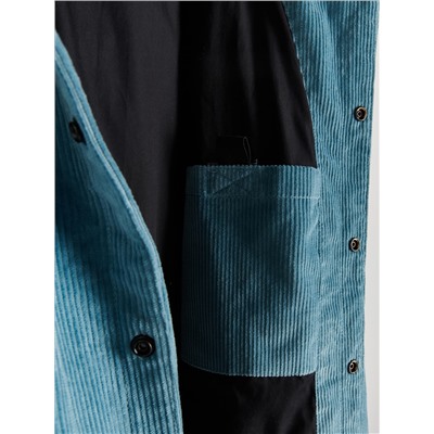 UNISEX Kapuzenjacke aus Cord mit Stickerei
