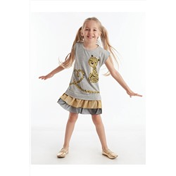Denokids Mini Leopar Kız Elbise CFF-20Y1-035