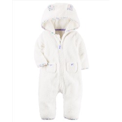 Hooded Sherpa Jumpsuit