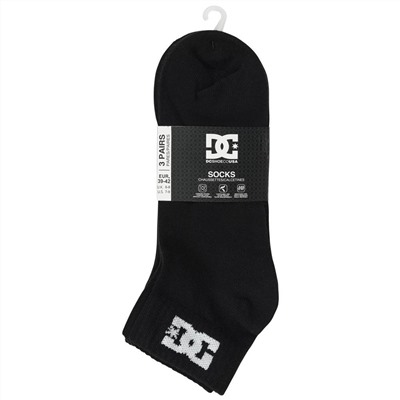 DC Shoes Quarter Unisex Socken 3 Paar schwarz DC-22 QUARTER
