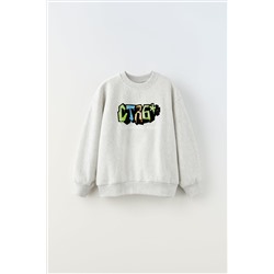 FLOCKED SWEATSHIRT
