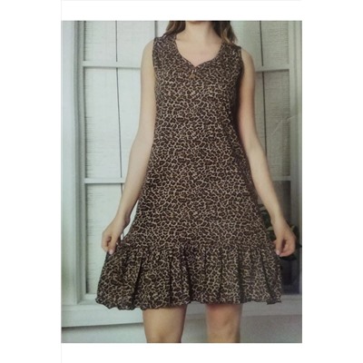 Flamingo Leopar Baskılı Gecelik-elbise TYC00818632535
