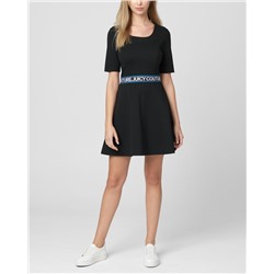 Juicy Logo Ponte Fit & Flare Dress