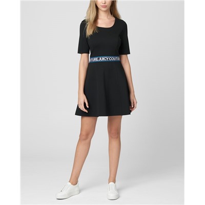 Juicy Logo Ponte Fit & Flare Dress