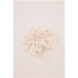 Maxi scrunchie estampado crudo