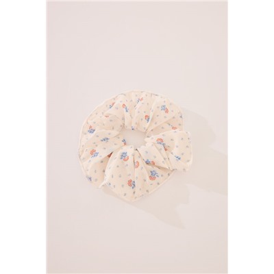 Maxi scrunchie estampado crudo