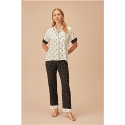 Suwen Linepot Maskülen Pijama Takımı SH23545660B