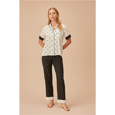 Suwen Linepot Maskülen Pijama Takımı SH23545660B