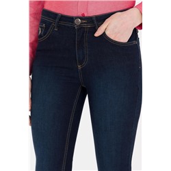 Kadın Koyu Mavi Jean Pantolon