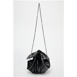 STUDDED MINI BUCKET BAG