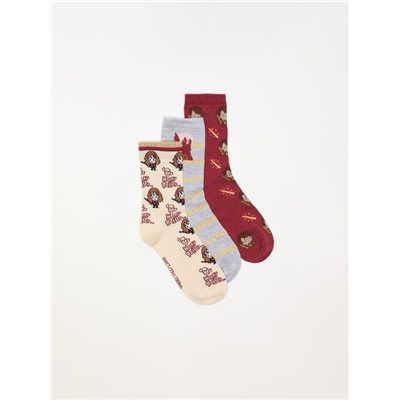 PACK OF 3 PAIRS OF HARRY POTTER © &™ WARNER BROS SOCKS.