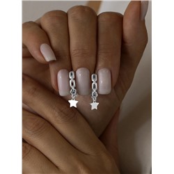 Серьги из серебра родированные 925 пробы 520-10-450р