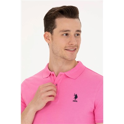 Erkek Pembe Basic Tişört
