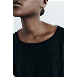 FINE KNIT FOIL SWEATER