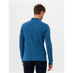 Açık Lacivert Slim Fit Basic Sweatshirt
