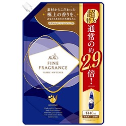 NISSAN FaFa Fine fragrance HOMME Кондиционер для белья с антистатиком, тонкий аромат чая с бергамотом, сменная упаковка с крышкой 1440мл