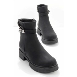 Bambi Siyah Kadın Bot & Bootie K02823110209