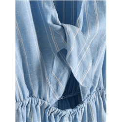 Kurzer Jumpsuit mit hohem Leinenanteil