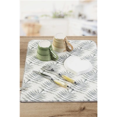 HAMUR Bulaşık Kurutma Matı 42x50 Cm Pedi Kurulama Bezi Örtüsü Mf-075 E50MF0851375