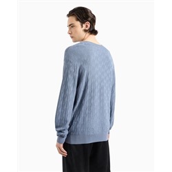 ASV MONOGRAM JACQUARD CREWNECK SWEATER