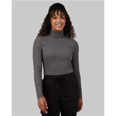 WOMEN'S SOFT RIB TURTLENECK