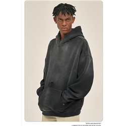 ARTI*E Sprayed Monkey Washed Water Old Edge Модный бренд Толстовка с капюшоном с эффектом старения Унисекс