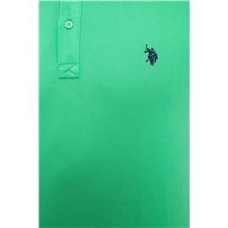 Erkek Elma Yeşili Basic Polo Yaka Tişört