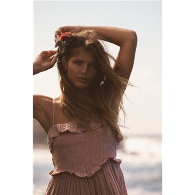 VESTIDO MIDI VOLANTE