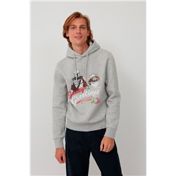 Sudadera Din Djarin y Yoda Star Wars - Gris claro jaspeado