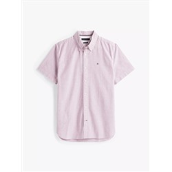 Short-Sleeve Stripe Oxford Shirt