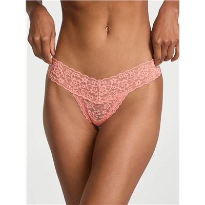 Eyelet Mesh Thong Panty