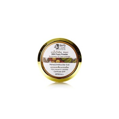 Солнцезащитная ухаживающая натуральная пудра-крем 3MA SPF60PA+++ от Herb Care 10 гр / Herb Care 3MA Foam powder SPF60PA+++ 10g