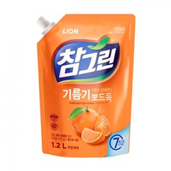 LION Chamgreen Cheonhyehyang refill Средство для мытья посуды, овощей и фруктов CHARMGREEN 1200мл