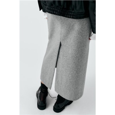 FEW ITEMS LEFT STRAIGHT FELT TEXTURE SKIRT