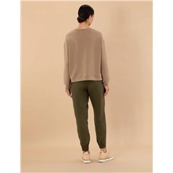 Kahverengi Carrot Fit Kumaş Pantolon