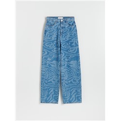 Jeans mit weitem Bein