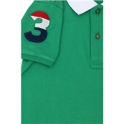 Erkek Çocuk Yeşil Basic Tişört