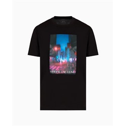 REGULAR FIT HEAVY COTTON T-SHIRT WITH ASV PHOTO PRINT