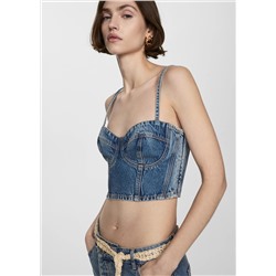 Top crop denim
