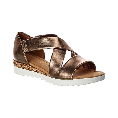 Gabor Leather Wedge Sandal