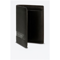 Cartera de piel Jeans Negro