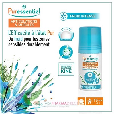 Puressentiel Articulations & Muscles Cryo Pure Roller Froid Intense 75 ml