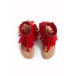Sandalia plana flecos Stella Jean
