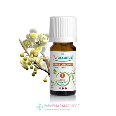 Puressentiel Huile Essentielle Litsée Citronnée BIO 10 ml