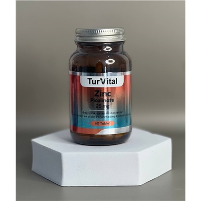 TURVITAL ZINC PICOLINATE 25 MG 60 ТАБЛЕТОК