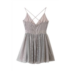 Vestido corto Plateado