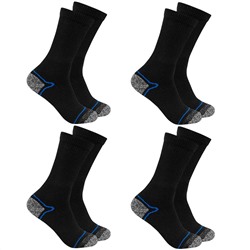 KIRKJUBØUR® "Climb" Outdoor Wandersocken 4 Paar blau