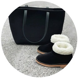 Ab.Zapatos UGY NEW R NEGRO+PELTRO (440)