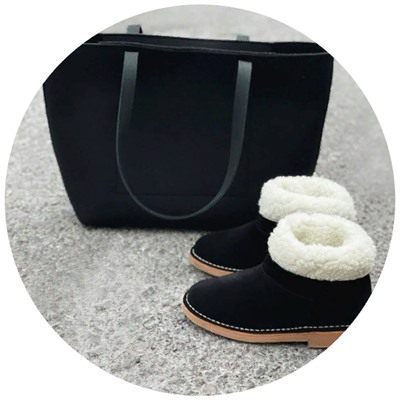 Ab.Zapatos UGY NEW R NEGRO+PELTRO (440)