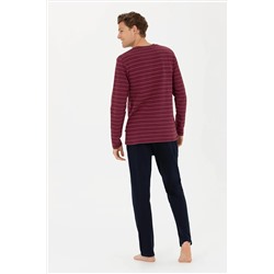 Erkek Bordo Pijama Takımı